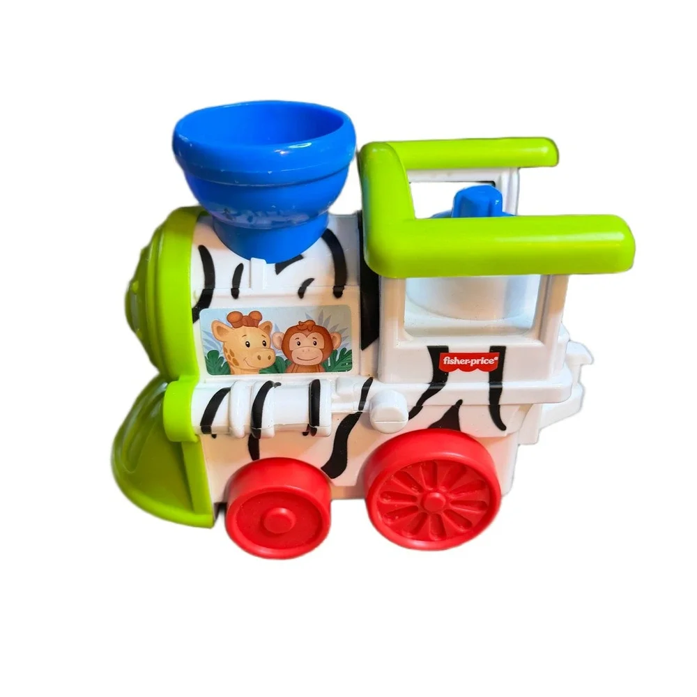Fisher-Price Silly Safari Animal Train Zebra Stripe Toy GWK92 Kids Push Toy